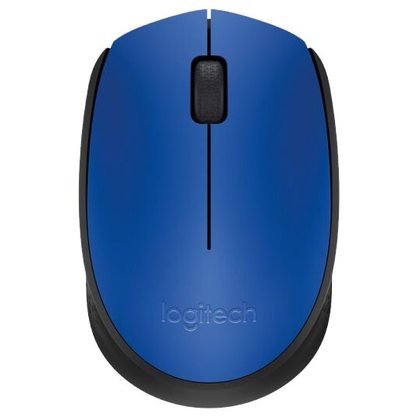 Мышка офисная Logitech M171 (черный/синий)