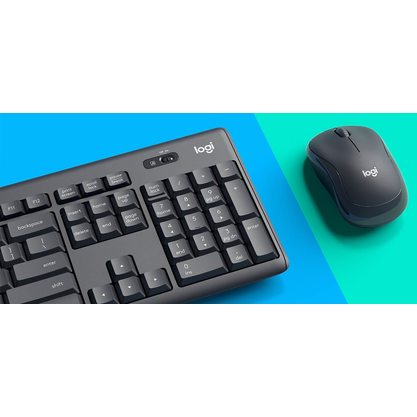 Набор периферии Клавиатура + мышь Logitech MK295 Silent suit (черный)