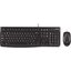 Набор периферии Клавиатура + мышь Logitech Desktop MK120 (черный)