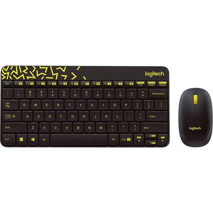 Набор периферии Клавиатура + мышь Logitech MK240 Nano (черный)