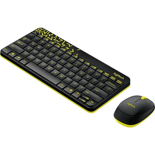 Набор периферии Клавиатура + мышь Logitech MK240 Nano (черный)