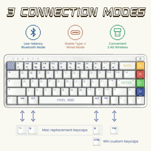 Игровая клавиатура MIIIW Z680 ART Series Keyboard (белый)