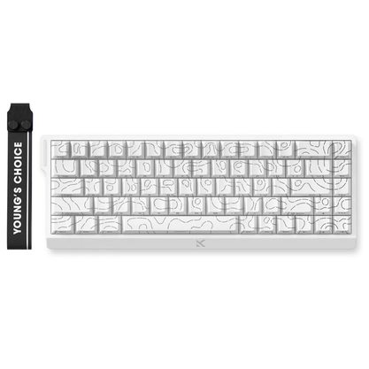 Игровая клавиатура Mchose Ace 68 Hall Effect White Topographic (TTC Dragon Lord Magnetic Switch)