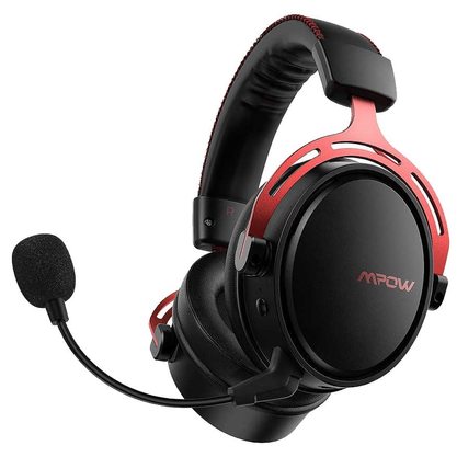 Игровые наушники MPOW Air SE (черный/красный)