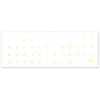 Виниловые наклейки прозрачные (желтые симв. XXRU-V48401) 15333