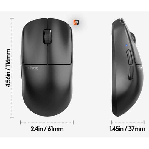 Игровая мышка Pulsar X2 V2 Wireless Size 1 (черный)