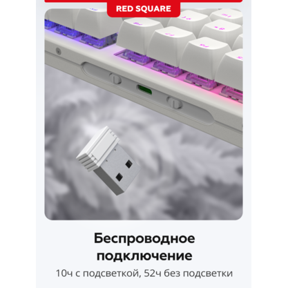 Игровая клавиатура Red Square Alumix TKL Satori [g3ms Jade] (RSQ-20055) (белый)