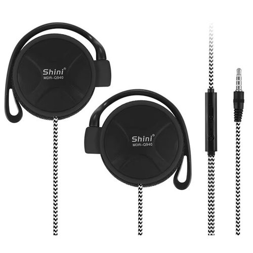 Наушники SHINI Q940 с микрофоном 3.5 мм (черный)