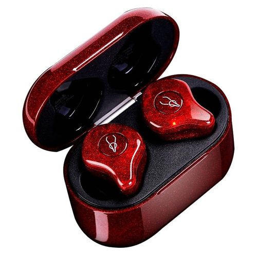 Беспроводные наушники Sabbat E12 Ultra Neon Red (Glitter Series)