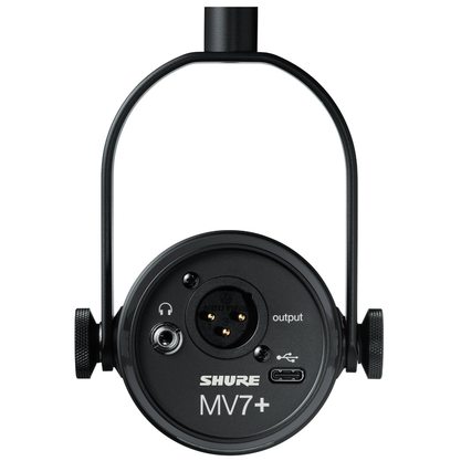 Микрофон Shure MV7+ (черный) (Копия)