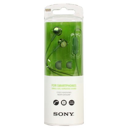 Наушники Sony MDR-EX155AP (зеленый)