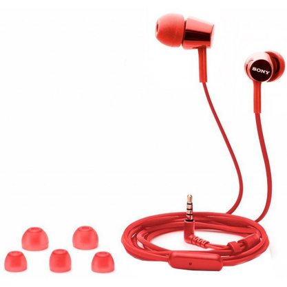 Наушники Sony MDR-EX155 (красный)