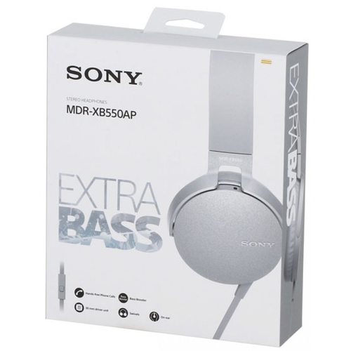 Наушники Sony MDR-XB550AP (белый)