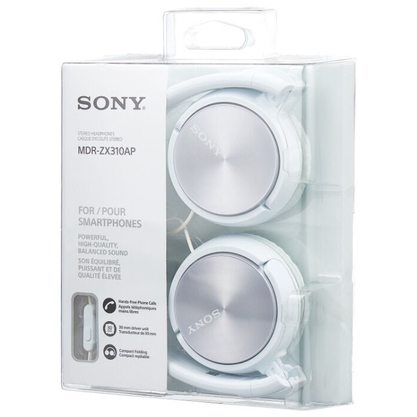 Наушники Sony MDR-ZX310AP (белый)