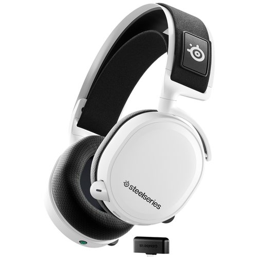 Игровые наушники SteelSeries Arctis 7+ (белый)