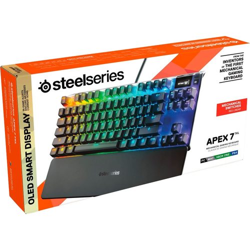 Игровая клавиатура SteelSeries Apex 7 TKL Clicky Blue