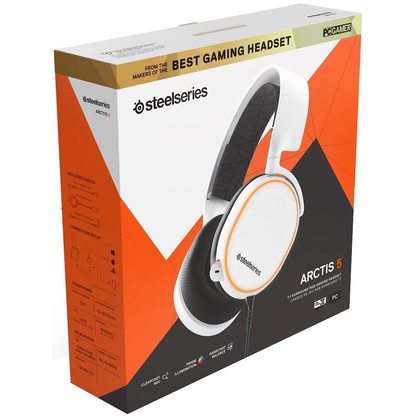 Игровые наушники SteelSeries Arctis 5 (2019 Edition) (белый)