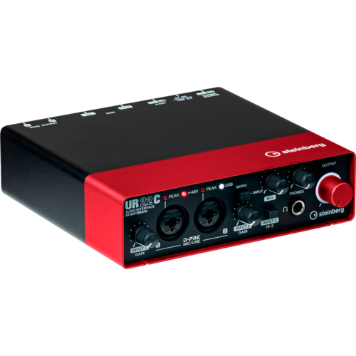 Звуковая карта (аудиоинтерфейс) Steinberg UR22C (красный)