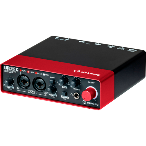 Звуковая карта (аудиоинтерфейс) Steinberg UR22C (красный)