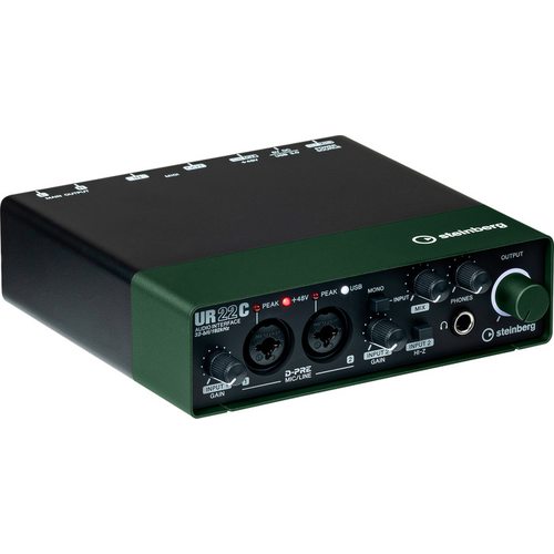 Звуковая карта (аудиоинтерфейс) Steinberg UR22C (зеленый)