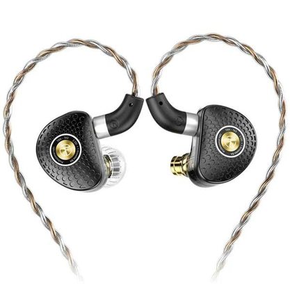 Наушники TRN TA3 без микрофона (черно-золотой)