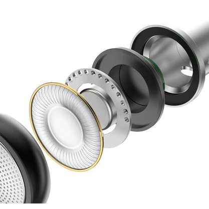 Наушники TRN EMA (с микрофоном) серебристый