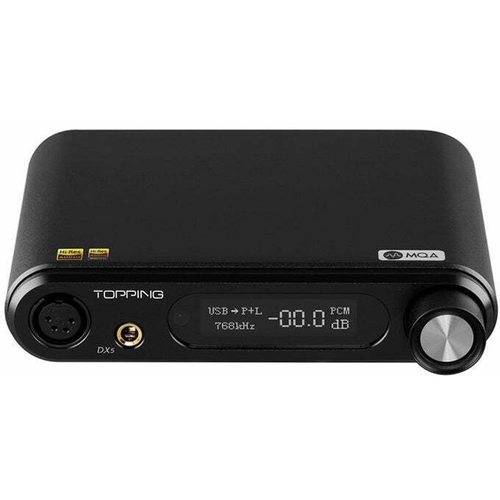 Портативный усилитель и ЦАП Topping DX5 MQA (чёрный)