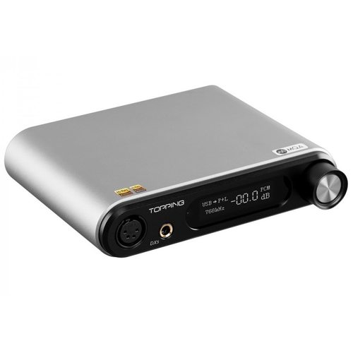 Портативный усилитель и ЦАП Topping DX5 MQA (серебристый)