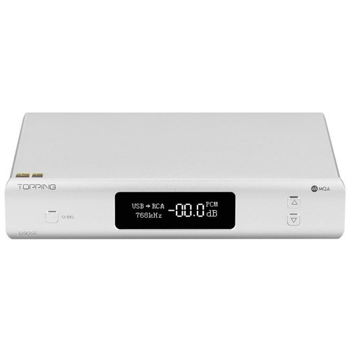 Стационарный усилитель и ЦАП Topping D90SE MQA (серебристый)