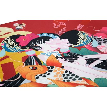 Коврик для мыши Varmilo Koi Series Peony Desk Mat XL