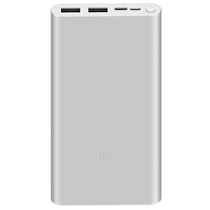 Портативное зарядное устройство (Powerbank) Xiaomi Mi Power Bank 3 10000 mah (серебристый)