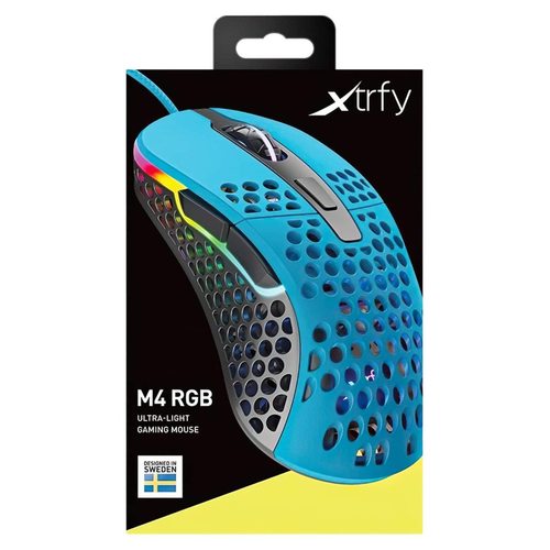 Игровая мышка Xtrfy M4 RGB Miami Blue (голубой)