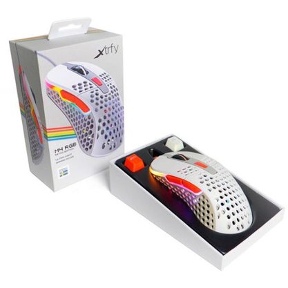 Игровая мышка Xtrfy M4 RGB Retro (белый)