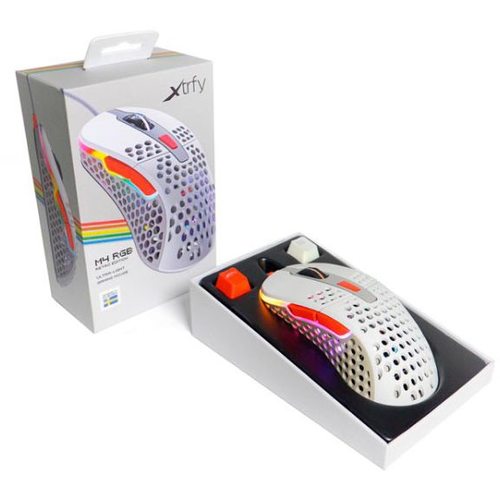 Игровая мышка Xtrfy M4 RGB Retro (белый)