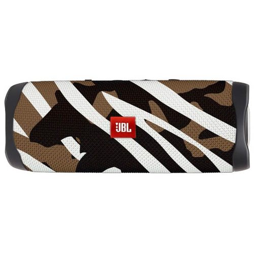 Портативная колонка JBL Flip 5 (черно-коричневый камуфляж / black star)