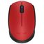 Мышка офисная Logitech M170 (красный/черный)
