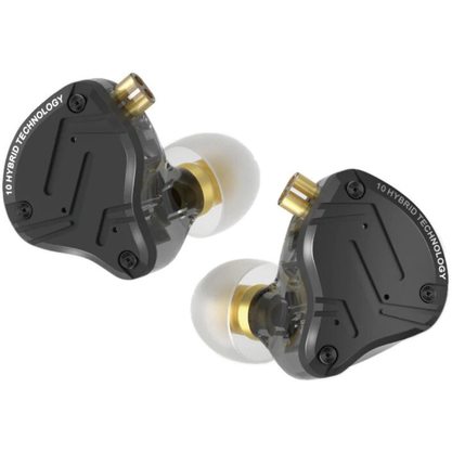 Наушники KZ ZS10 Pro X с микрофоном (черный)