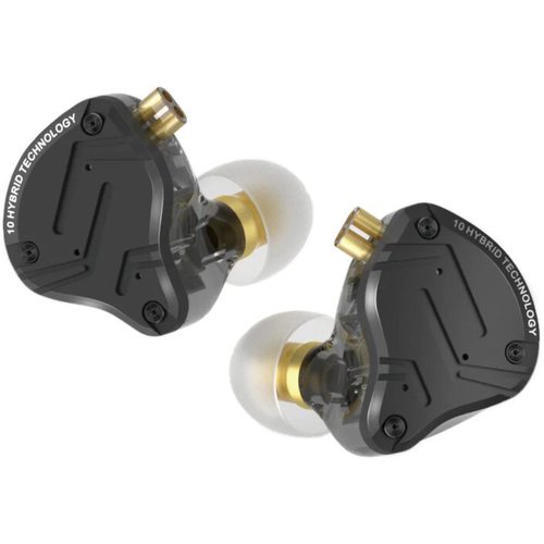 Наушники KZ ZS10 Pro X с микрофоном (черный)