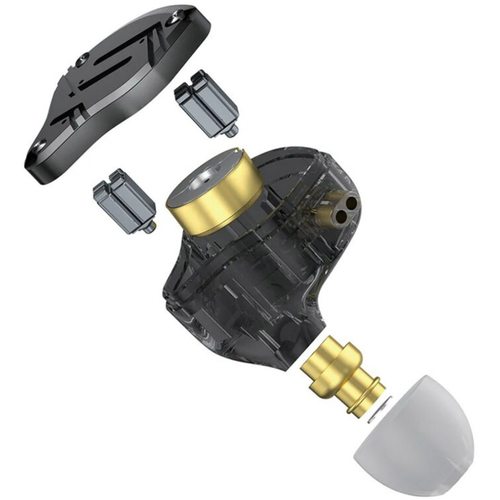 Наушники KZ ZS10 Pro X с микрофоном (черный)