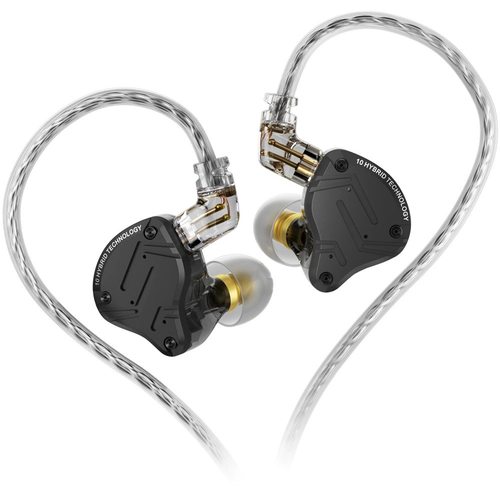Наушники KZ ZS10 Pro X без микрофона (черный)