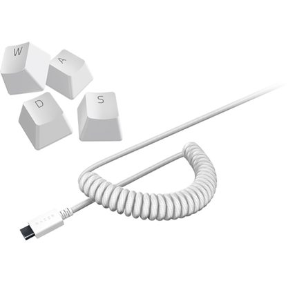 Razer PBT Keycap + Coiled set (белый)