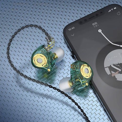 Наушники TRN MT1 Pro без микрофона (зеленый)