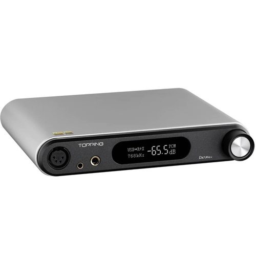 Стационарный усилитель и ЦАП Topping DX7 Pro+ (серебристый)