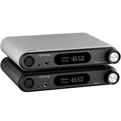 Стационарный усилитель и ЦАП Topping DX7 Pro+ (серебристый)