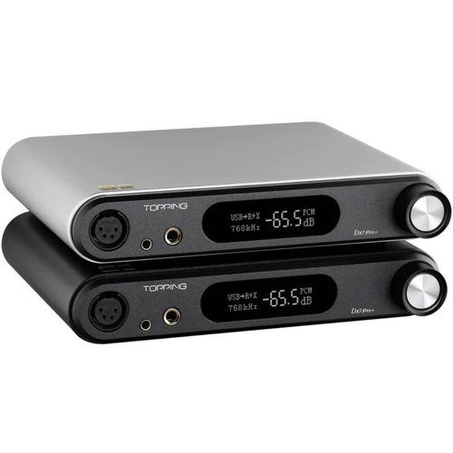 Стационарный усилитель и ЦАП Topping DX7 Pro+ (серебристый)