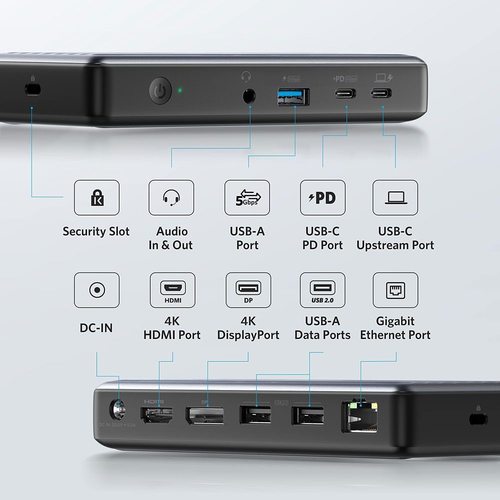 USB Type-C адаптер Anker PowerExpand 9in1 USB Type-C PD Dock A8394