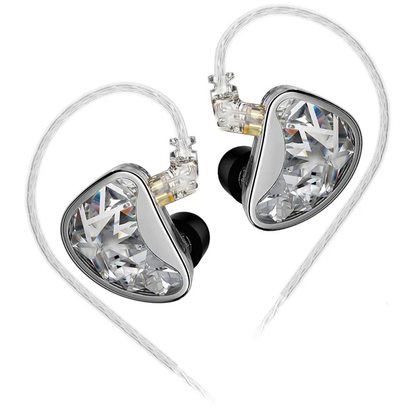 Наушники KZ AS24 (no switches) без микрофона (серебристый)