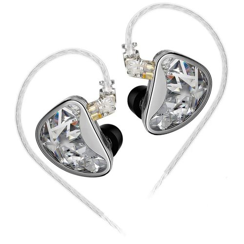 Наушники KZ AS24 (no switches) без микрофона (серебристый)