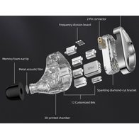 KZ AS24 (no switches) с микрофоном (серебристы)