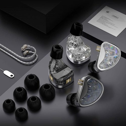 Наушники KZ AS24 (with switches) без микрофона (серый)